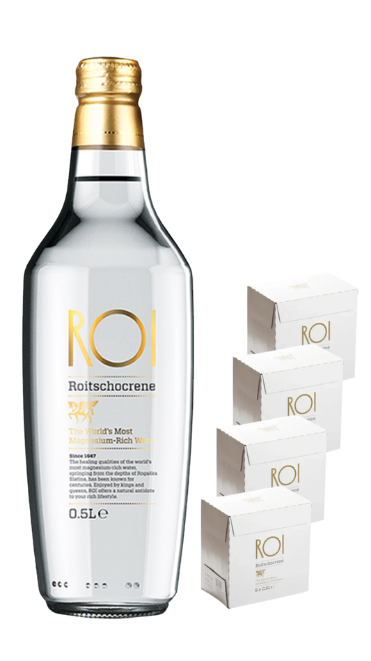 ROI WATER - 16.9 oz Glass Bottle - 4 x boxes  (24 bottles)